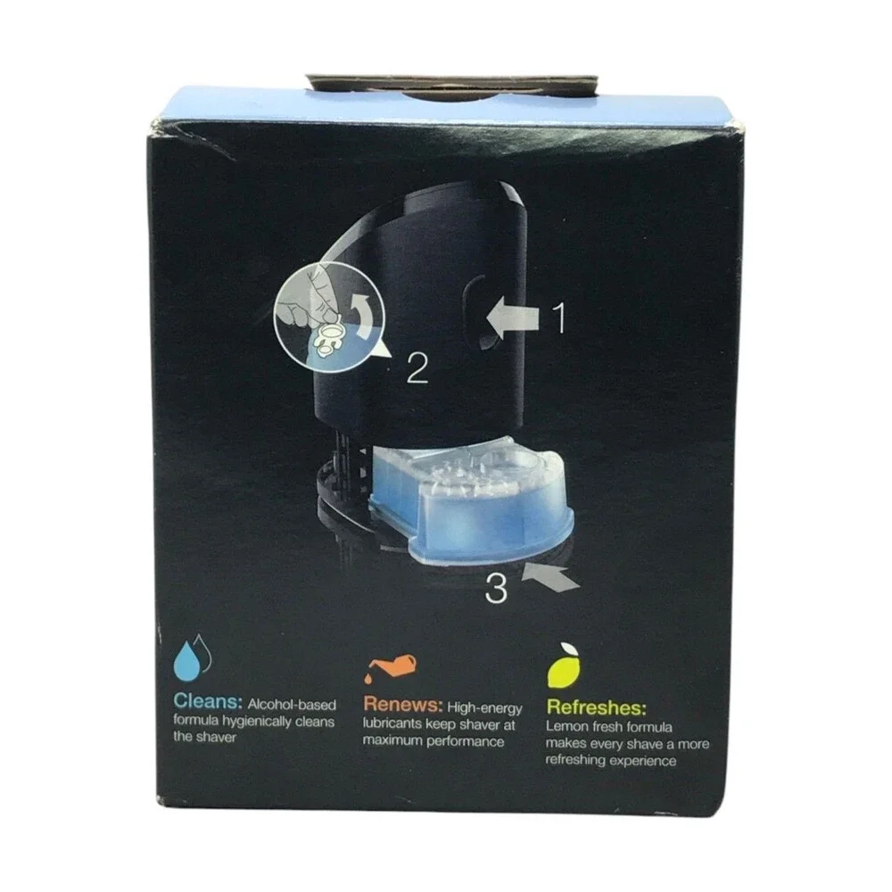 Braun CCR2 Type 5331 Clean & Renew Shaver Cleaning Cartridges Lemon Fresh 2-Pack